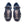Pelle Crocodile Printed Calfskin Sandal Blue