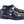 Pelle Crocodile Printed Calfskin Sandal Blue