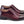 Pelle Deerskin & Polished Calfskin Lace-Up Oxford Burgundy
