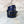 Burnished Calfskin Belt Navy