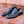 Pelle Exotics Ostrich Slip-On Penny Loafer Grey