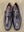 Pelle Exotics Ostrich Slip-On Penny Loafer Grey