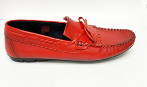Maurice Supple Calfskin Slip-On Driving Moccasin Red