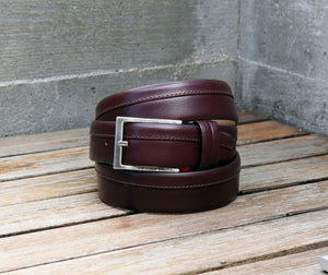 Maurice Stitched Leather Belt Brown