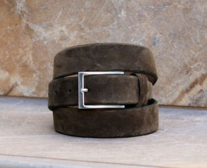 Maurice Suede Belt Olive