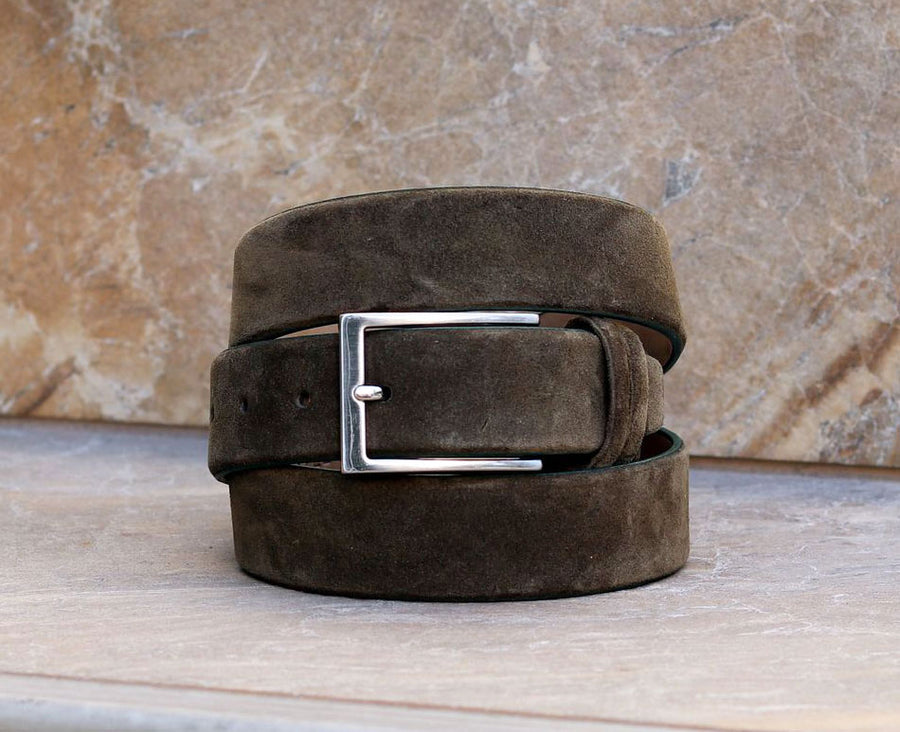 Maurice Suede Belt Olive