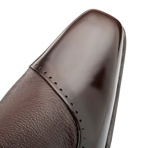 Mezlan Deerskin & Calfskin Slip-On Shoe Brown