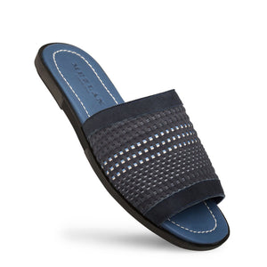 Mezlan Woven Slide Sandal Blue