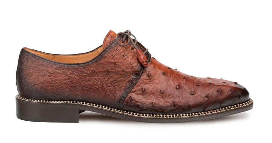 Mezlan Tillson Ostrich Oxford Brandy